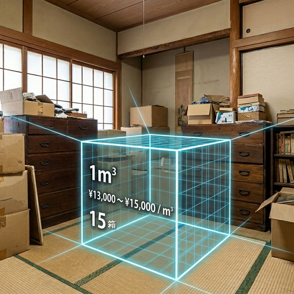 1㎥、一立米のイメージ図